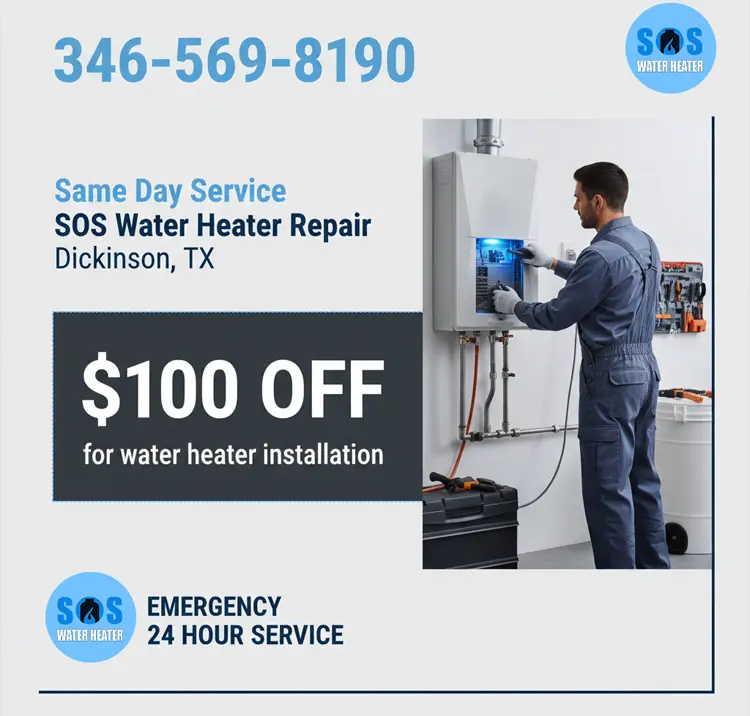 SOS Water Heater Dickinson offer